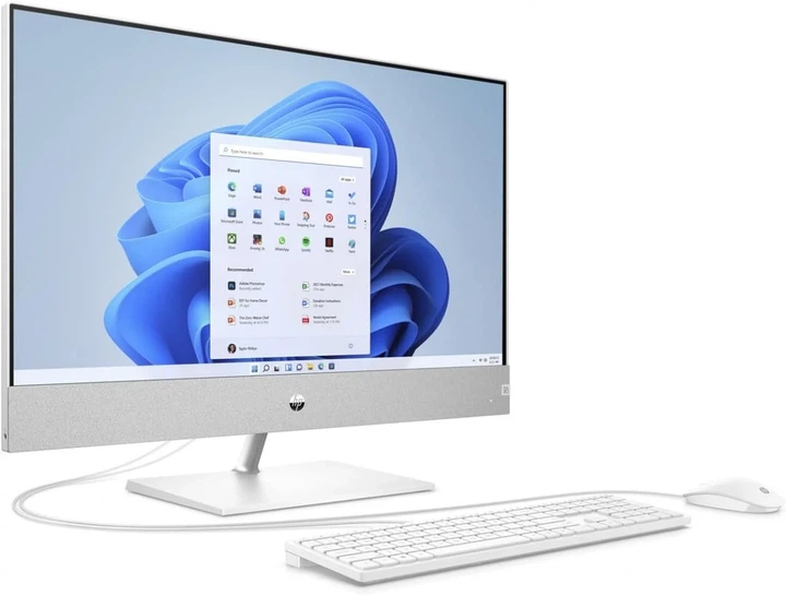 Моноблок HP Pavilion 27-ca0101ng / AMD Ryzen 7-5700U / RAM 16GB / SSD 1TB / 2 x HDMI / LAN / Wi-Fi 6 / Bluetooth 5.2 / Windows 11 / Белый - Фото 2 Моноблок HP Pavilion 27-ca0101ng / AMD Ryzen 7-5700U / RAM 16GB / SSD 1TB / 2 x HDMI / LAN / Wi-Fi 6 / Bluetooth 5.2 / Windows 11 / Белый - изображение 2