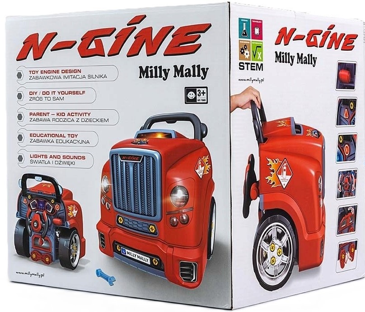 Іграшка Milly Mally N-gine Двигун для розкручування Spin-On Red (5907090700559) - зображення 1