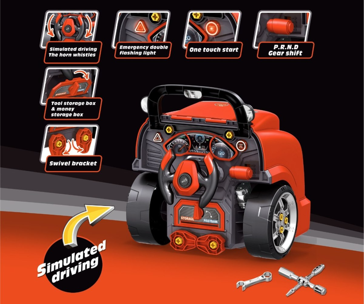 Іграшка Milly Mally N-gine Двигун для розкручування Spin-On Red (5907090700559) - зображення 15