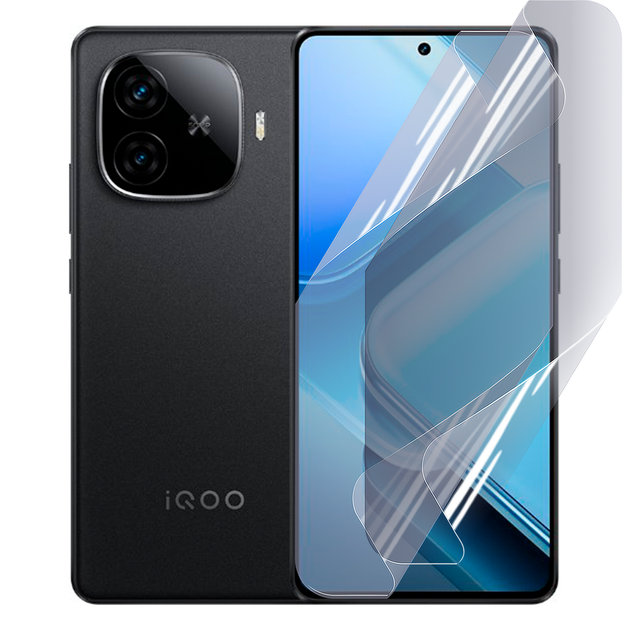Плёнка гидрогелевая матовая для Vivo iQOO Z9 CN протиударная прозрачная - Фото 1 Плёнка гидрогелевая матовая для Vivo iQOO Z9 CN протиударная прозрачная - изображение 1