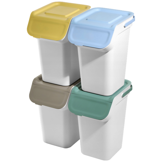 Набір контейнерів для сміття Kadax 25 л х 4 шт (5903699492840) - зображення 1