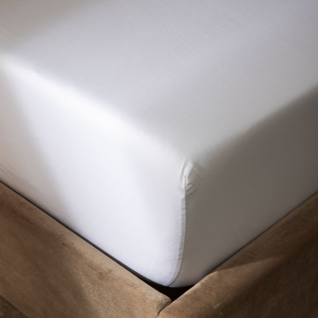 Простирадло Homla Basic Danielle сатинове Біле 90 x 200 см (5904183855387) - зображення 4