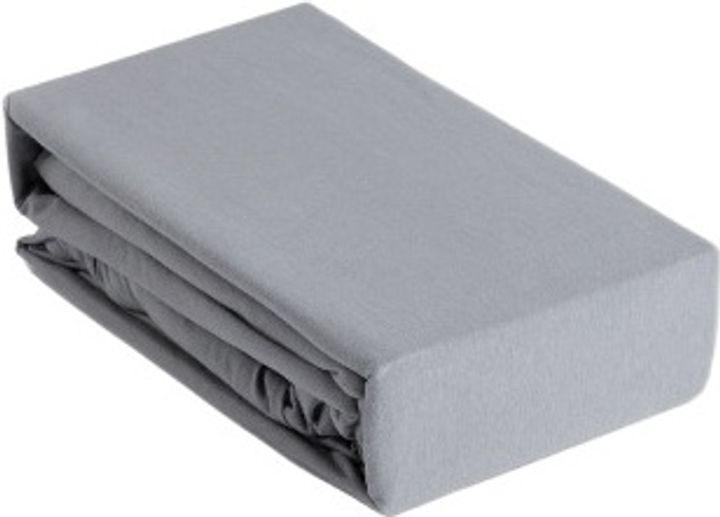 Простирадло Homla Pelly Premium джерсі Сіре 140 x 200 см (5906496715532) - зображення 2