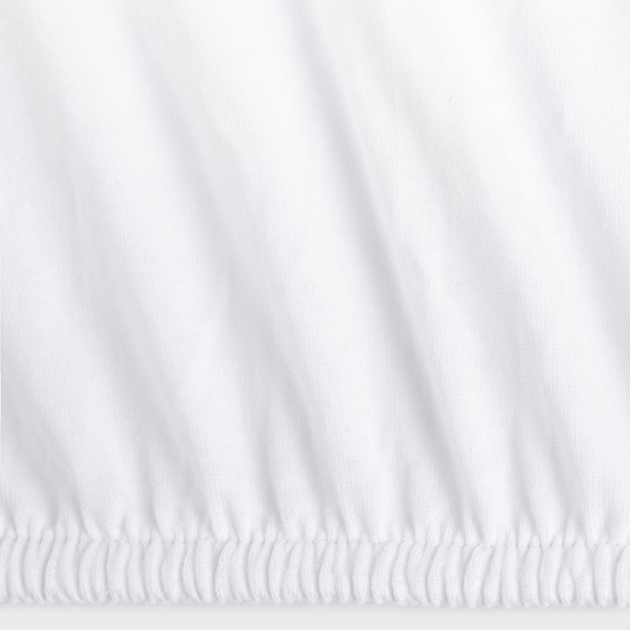 Простирадло Homla Pelly Premium джерсі Біле 160 x 200 см (5906496715570) - зображення 4