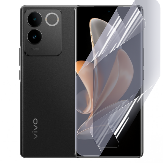 Антишпион приватная плёнка гидрогелевая для смартфона Vivo S17e противоударная прозрачная - Фото 1 Антишпион приватная плёнка гидрогелевая для смартфона Vivo S17e противоударная прозрачная - изображение 1