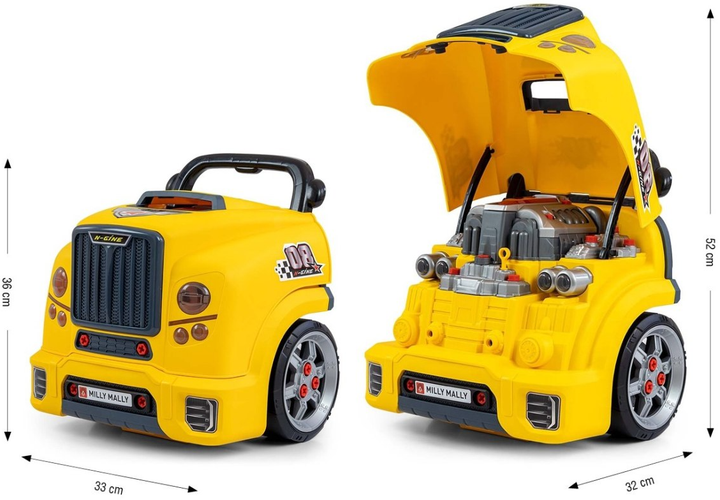Іграшка Milly Mally N-gine Двигун для розкручування Spin-On Yellow (5907090700566) - зображення 8