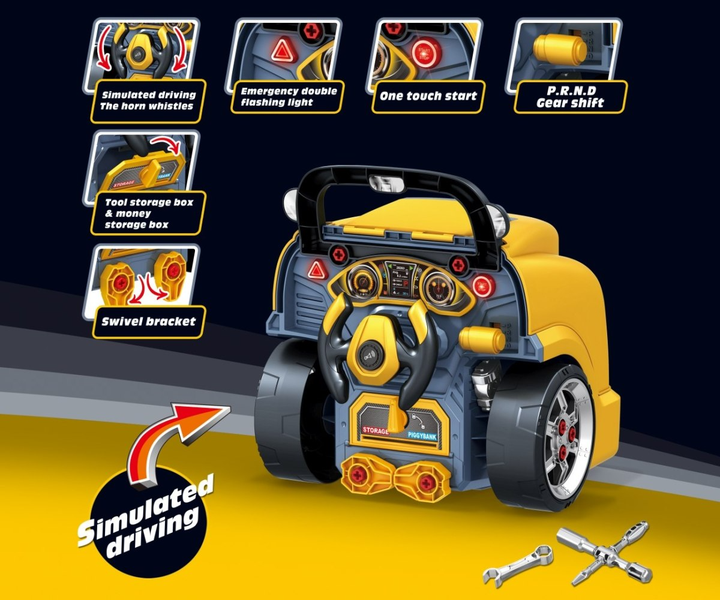 Іграшка Milly Mally N-gine Двигун для розкручування Spin-On Yellow (5907090700566) - зображення 12
