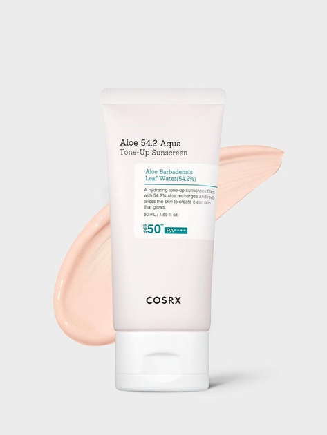 Крем сонцезахисний Cosrx Aloe 54.2 Aqua Tone-Up SPF50+/PA++++ зволожуючий 50 мл (8809598455405) - зображення 2