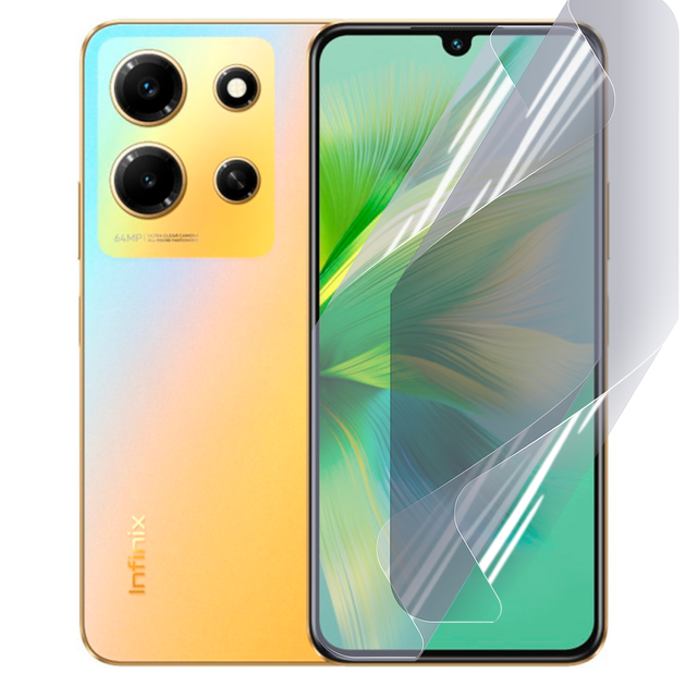Антишпион приватная плёнка гидрогелевая для смартфона Infinix Note 30i противоударная прозрачная - Фото 1 Антишпион приватная плёнка гидрогелевая для смартфона Infinix Note 30i противоударная прозрачная - изображение 1