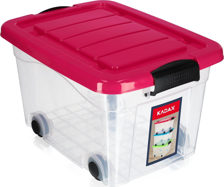 Koszyk-organizer Kadax z pokrywką na kółkach 20 l (5903699425824) - obraz 1