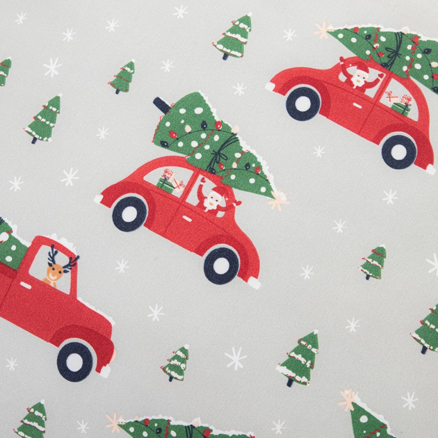 Комплект постільної білизни Homla Holly Jolly Bil Підковдра 160 x 200 см + 2 наволочки 70 x 80 см з мікрофібри в автомобілі Сірий (5904183830056) - зображення 3