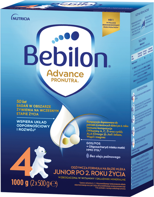 Mleko w proszku Bebilon Advance Pronutra Junior 4 1000 g (5900852920363) - obraz 2