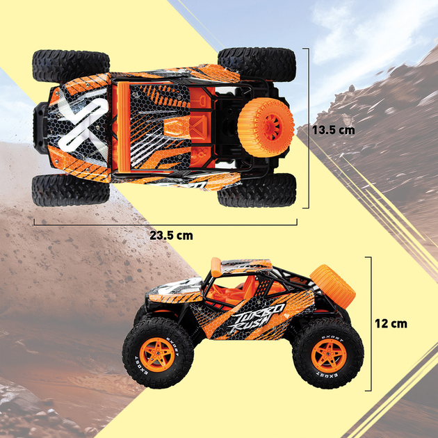 Радіокерований автомобіль EXOST Turbo Rush масштаб 1:16 (4891813206750) - зображення 10