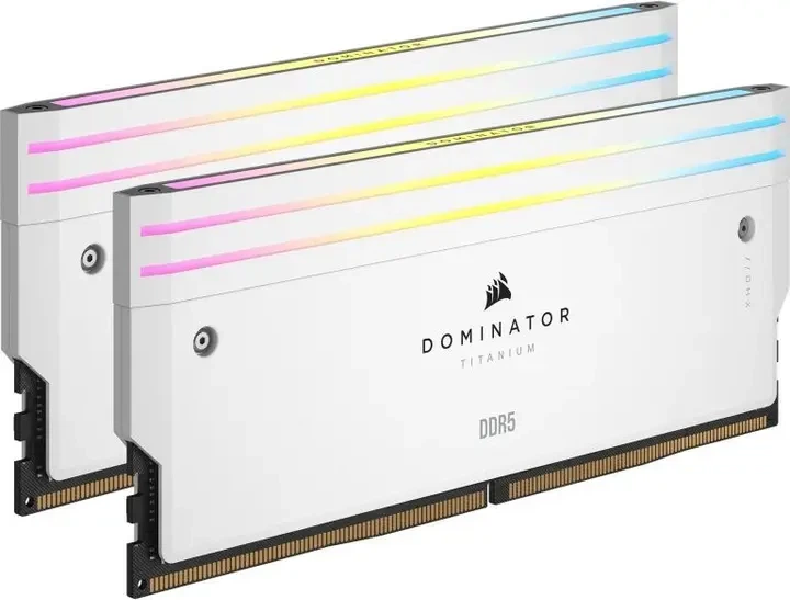 Corsair 32 GB (2x16GB) DDR5 Dominator Titanium (CMP32GX5M2X6600C32W) - Фото 2 Corsair 32 GB (2x16GB) DDR5 Dominator Titanium (CMP32GX5M2X6600C32W) - изображение 2