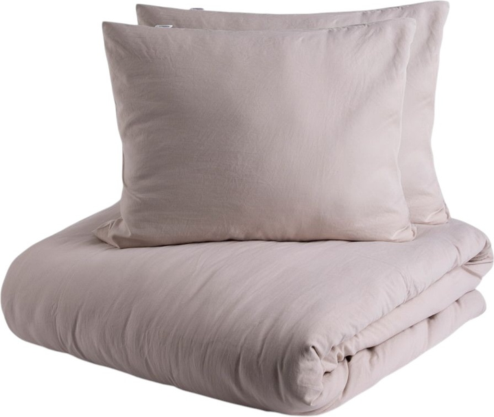 Komplet pościeli Homla Maisy Poszewka na pościel 220 x 200 cm + 2 poszewki na poduszki 50 x 60 cm z pranej mikrofibry Beżowy (5906496701924) - obraz 1