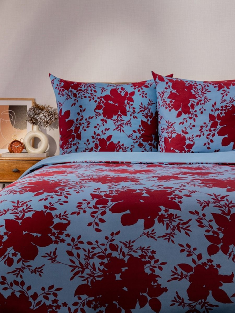 Komplet pościeli Homla Megan Poszewka na pościel 140 x 200 cm + 1 poszewka na poduszkę 70 x 80 cm z mikrofibry i wzorem Czerwono-niebieski (5906496753558) - obraz 6
