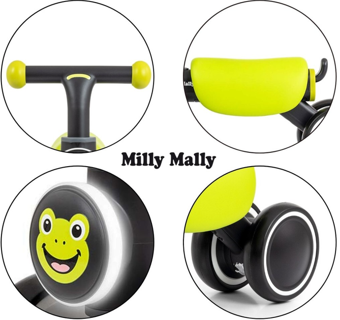 Rowerek biegowy Milly Mally York Green (5907090700696) - obraz 11