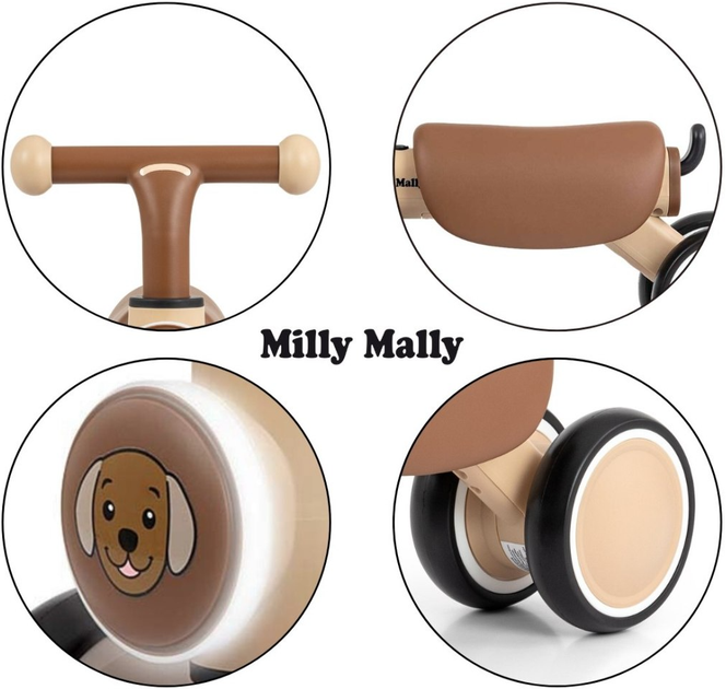 Rowerek biegowy Milly Mally York Pink (5907090700719) - obraz 11