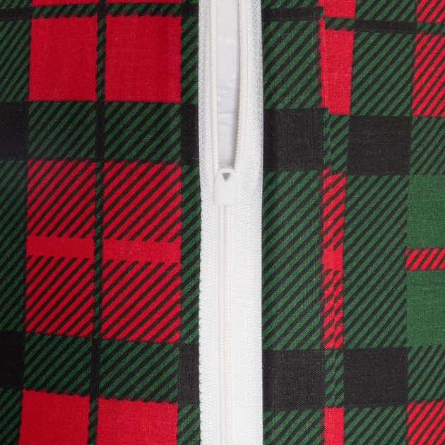 Комплект постільної білизни Homla Holly Jolly Tartan Підковдра 160 x 200 см + 2 наволочки 70 x 80 см бавовняний в клітинку Червоно-Зелений (5902869942024) - зображення 11