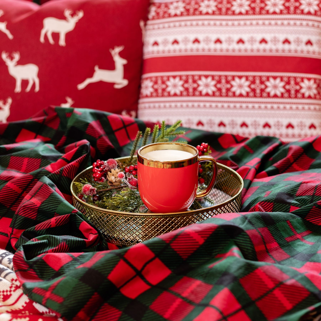 Комплект постільної білизни Homla Holly Jolly Tartan Підковдра 160 x 200 см + 2 наволочки 70 x 80 см бавовняний в клітинку Червоно-Зелений (5902869942024) - зображення 14