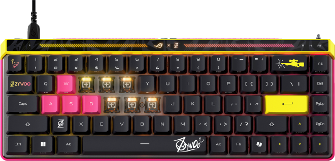 Клавіатура дротова ASUS ROG Falchion Ace ZywOo Edition ROG HFX