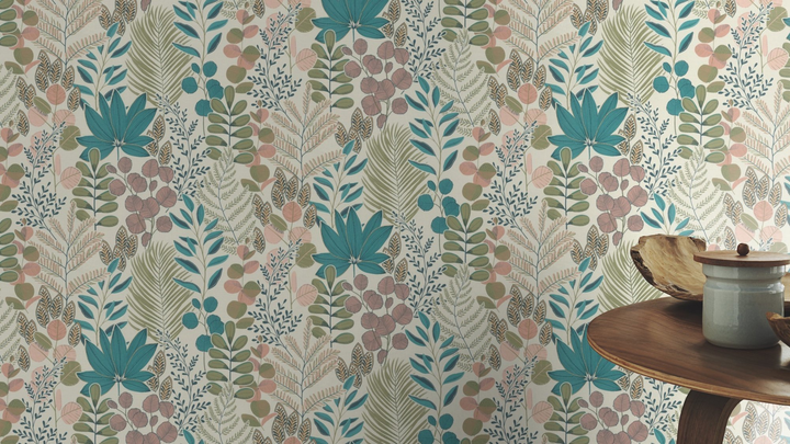 Шпалери RASCH Salsa 465310 Синій/білий/зелений (4000441465310) - зображення 3