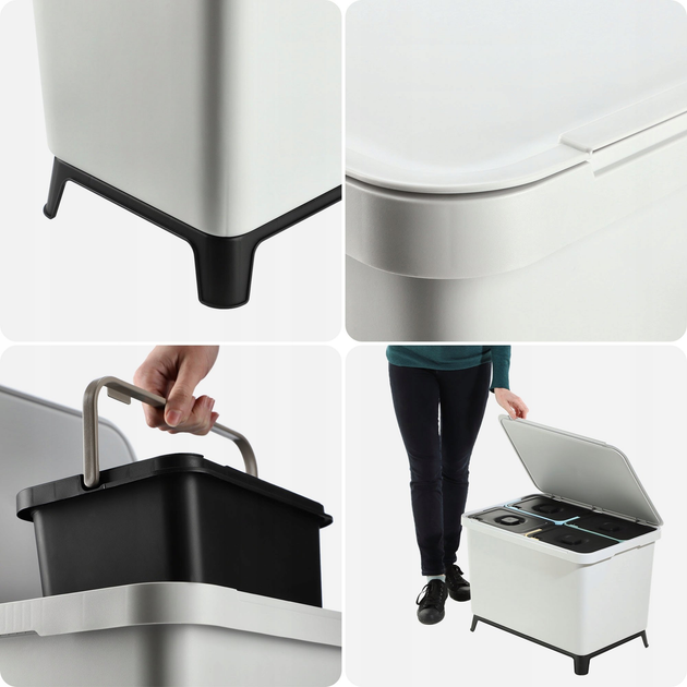 Шафа для сортування відходів Kadax 4 шт 10 л (5903699493786) - зображення 7