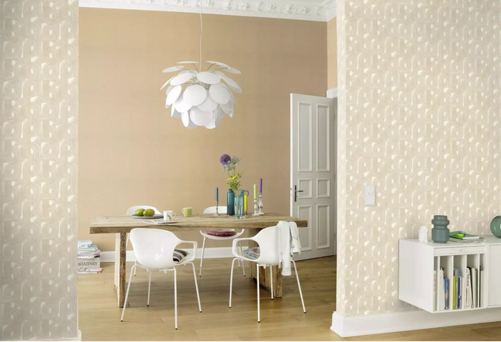 Шпалери RASCH Wall 868111 вініл Золотий/білий/бежевий (4000441868111) - зображення 4