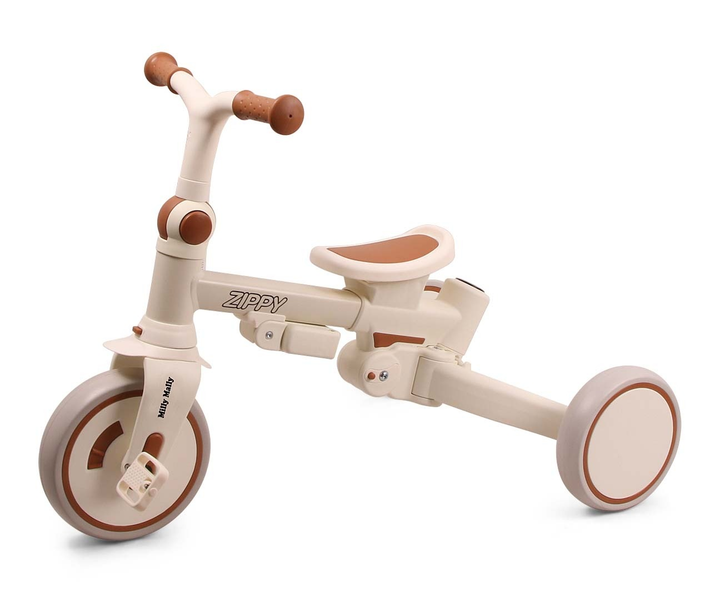 Rowerek trójkołowy Milly Mally Zippy Beige 6378 (5907090700429) - obraz 6