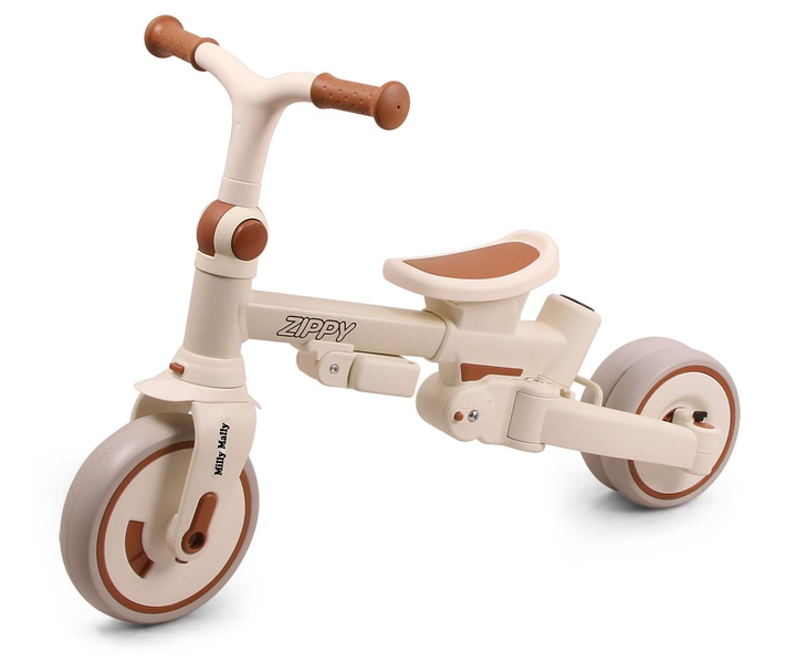 Rowerek trójkołowy Milly Mally Zippy Beige 6378 (5907090700429) - obraz 7