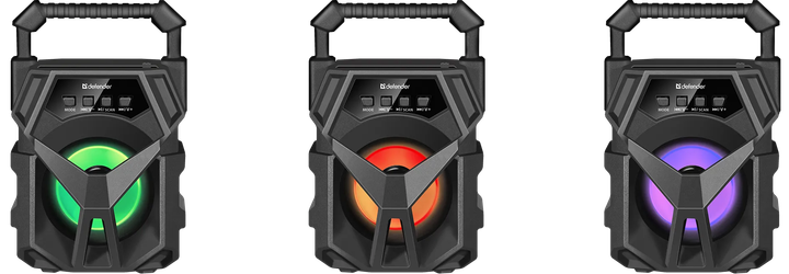 Портативна акустика Defender G98 5W, Light/BT/TF/USB/AUX, black 5 Вт Bluetooth 5.0 - зображення 7