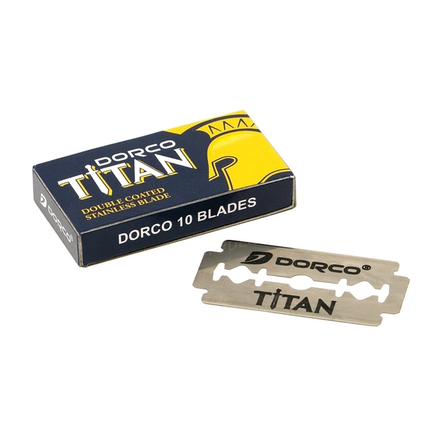 Леза Dorco Titan DE Razor Blades 10 шт - Фото 1 Леза Dorco Titan DE Razor Blades 10 шт - зображення 1