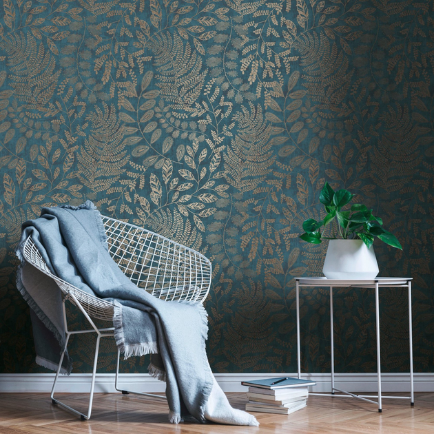 Шпалери AS Creation Natural BOS 388304 Синій/коричневий (4051315571323) - зображення 5