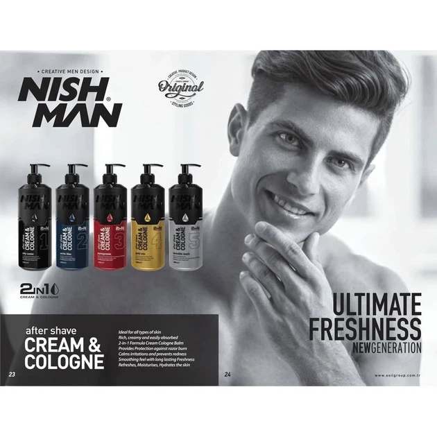 Бальзам-одеколон після гоління Nishman After Shave Invisible Touch No.5 400 мл - изображение 2