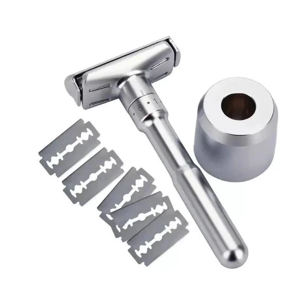 Станок для гоління Т-подібний з підставкою Shlyuz FlexEdge Adjustable Razor With Stand - изображение 3
