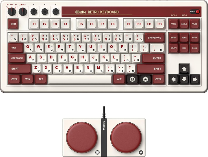 Klawiatura bezprzewodowa 8BitDo Retro Mechanical Keyboard Fami Edition (RET00377) - obraz 2