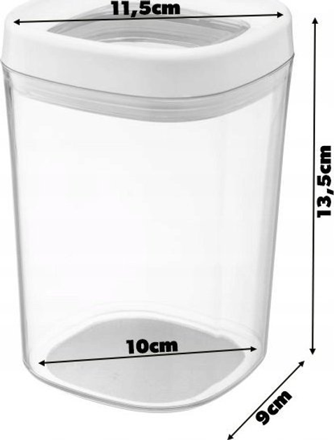 Zestaw pojemnikow Kadax Duna 60 ml 1 l 1.8 l 3 szt (5903699472682) - obraz 4