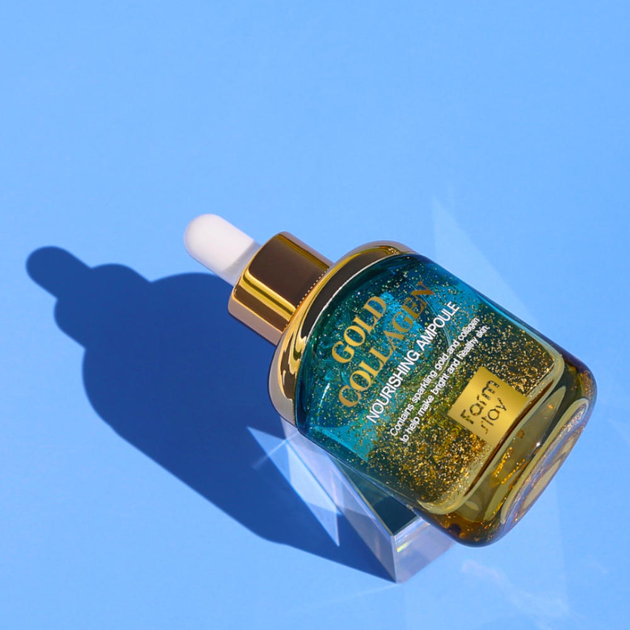 Serum nawilżające do twarzy FarmStay Gold Collagen przeciwzmarszczkowe 35 ml (8809595053666) - obraz 3