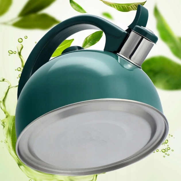 Czajnik nierdzewny Kadax Vasto z gwizdkiem zielony 1.7 l (5903699469323) - obraz 8