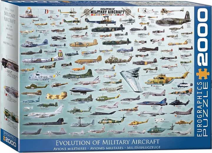 Puzzle EuroGraphics Rozwój lotnictwa wojskowego 2000 el 8220-0578 (628136205788) - obraz 1