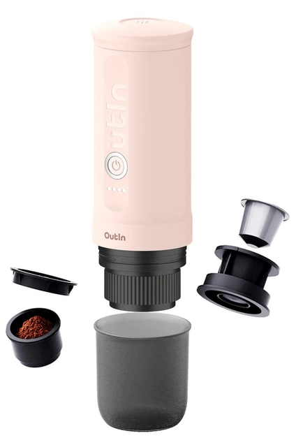 Przenośny ekspres do kawy Outin Nano Espresso Maker Kwarc różowy (1240000018738) - obraz 2