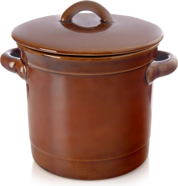 Pojemnik do kiszenia Orion ceramiczny z pokrywką 1 l (8592381200015) - obraz 2