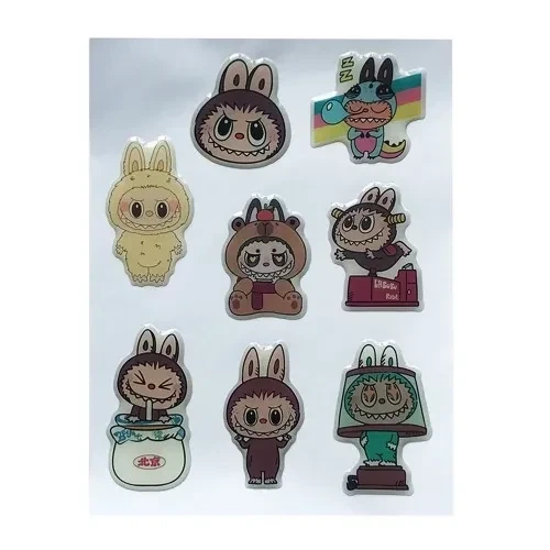 Набір наклейок 3D STICKERS Labubu 10 - Фото 1 Набір наклейок 3D STICKERS Labubu 10 - изображение 1