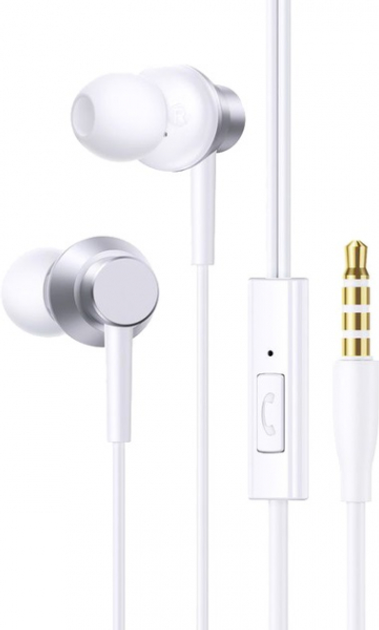 Наушники вакумные Baseus Encok HZ11 wired Earphones Moon белый (A00164200213-Z1) - Фото 1 Наушники вакумные Baseus Encok HZ11 wired Earphones Moon белый (A00164200213-Z1) - изображение 1