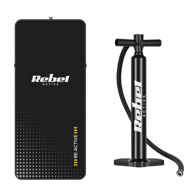 Nadmuchiwana deska SUP Rebel ACTIVE 350 x 81 x 15 cm z wiosłem, pompką i torbą do przechowywania niebieska RBA4500 (5901890120166) - obraz 4
