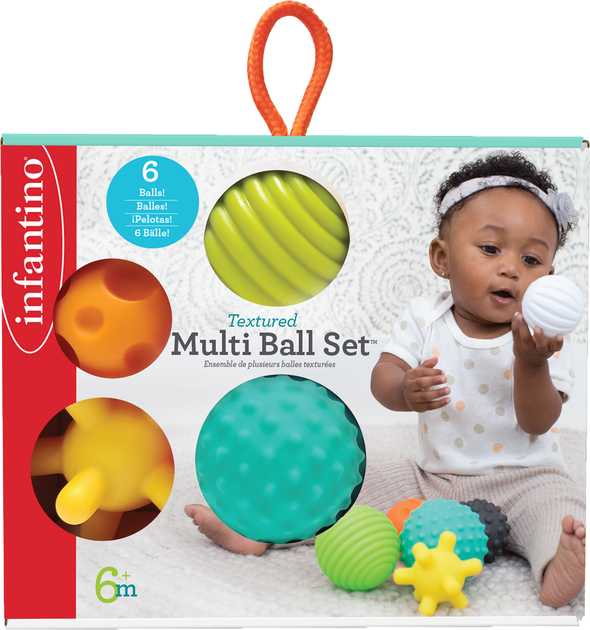 Zestaw piłeczek sensorycznych INFANTINO Textured Multi Ball Set (3021105066880) - obraz 2