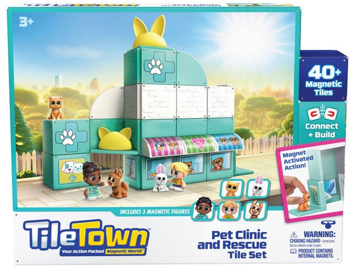 Zestaw zabawek Tile Town Pet Clinic 90306 (630996820698) - obraz 1