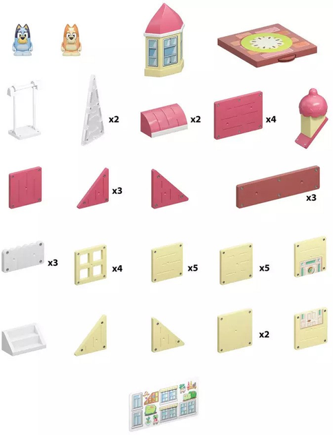 Zestaw zabawek Tile Town Bluey Heeler House 90304 (630996820728) - obraz 8