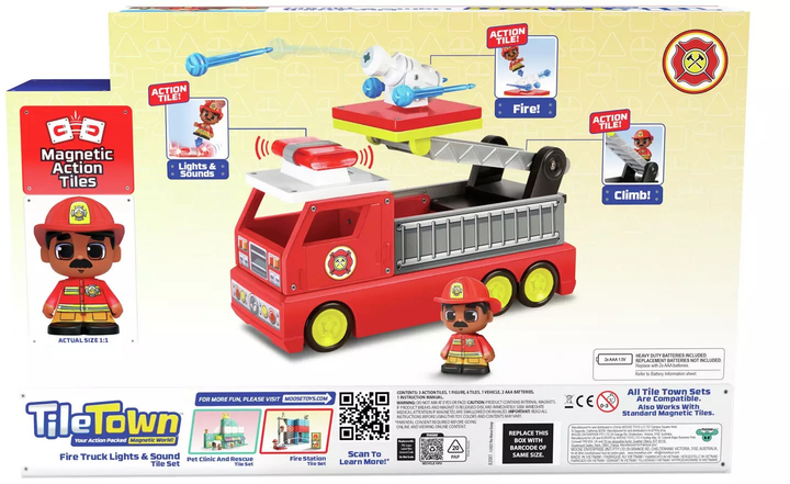 Zestaw zabawek Tile Town Fire Truck 90314 (630996820810) - obraz 10