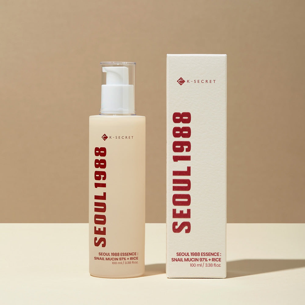 Есенція для обличчя K-Secret Seoul 1988 Essence: Snail Mucin 97% + Rice відновлююча 100 мл (8809695240515) - зображення 3